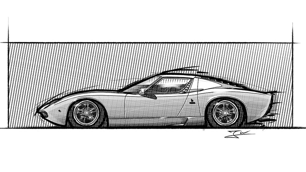 Automobil Design-Illustration