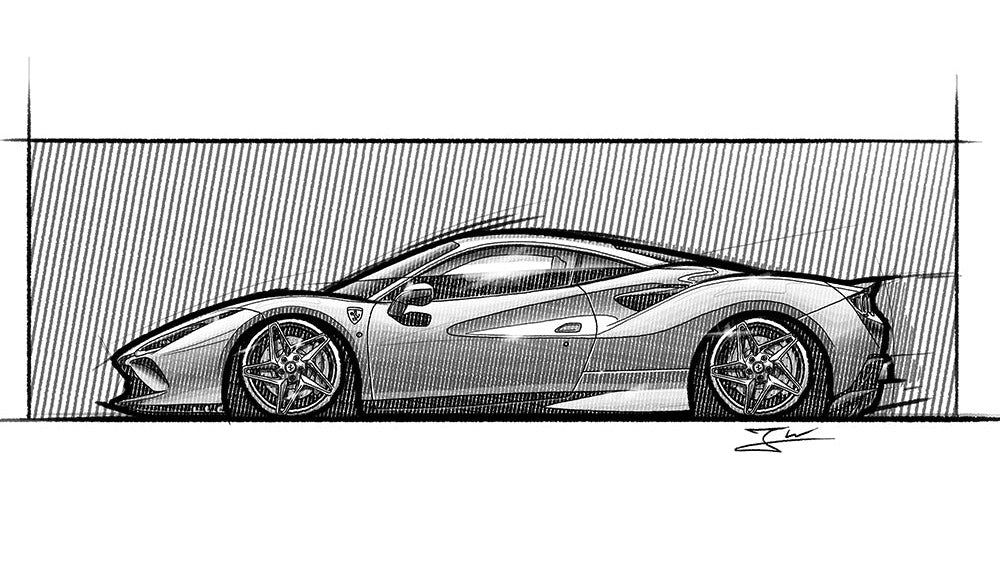 Automobil Design-Illustration
