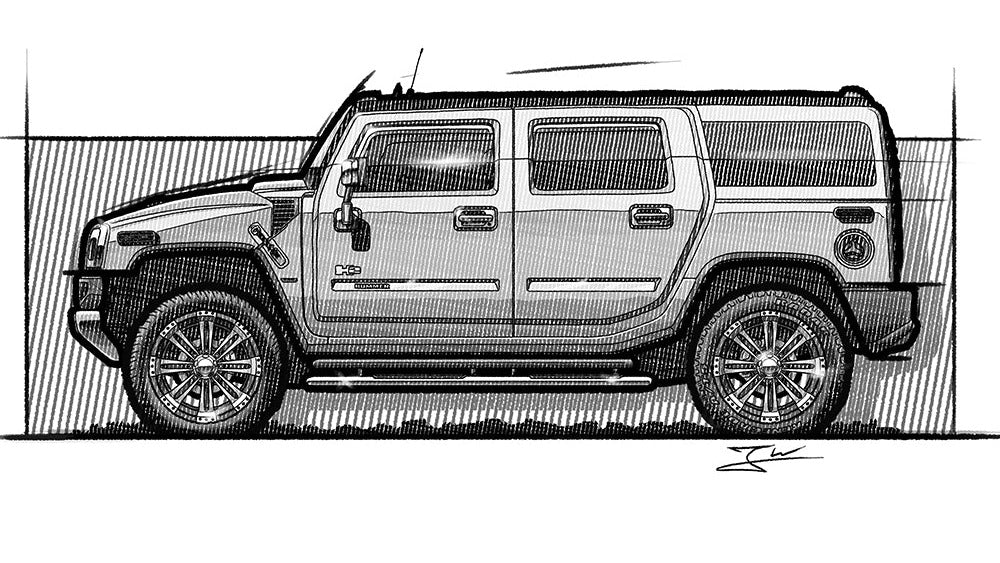 Automobil Design-Illustration