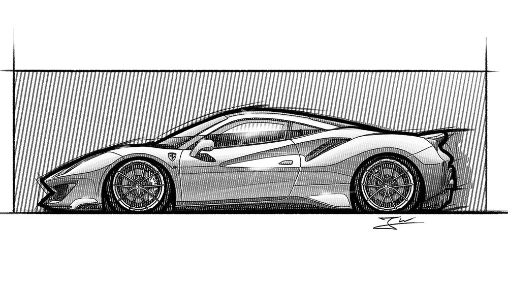 Automobil Design-Illustration