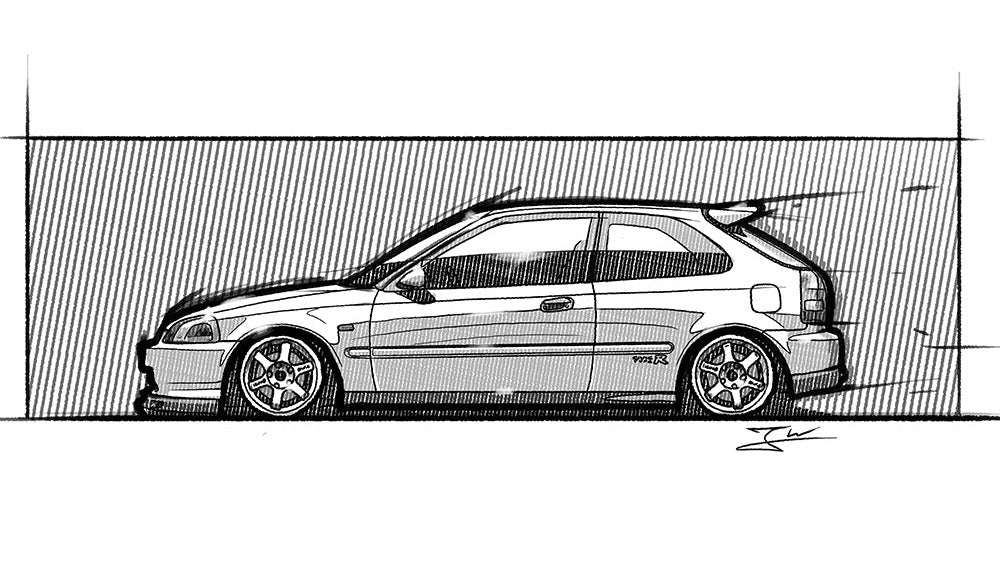 Automobil Design-Illustration