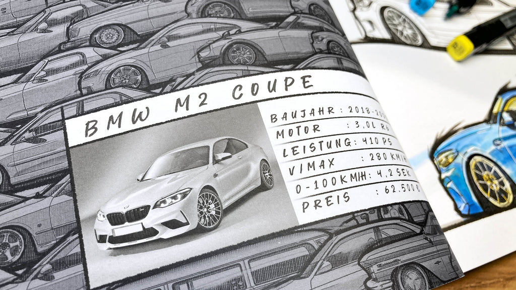 Cars in Frames - Mein Automalbuch